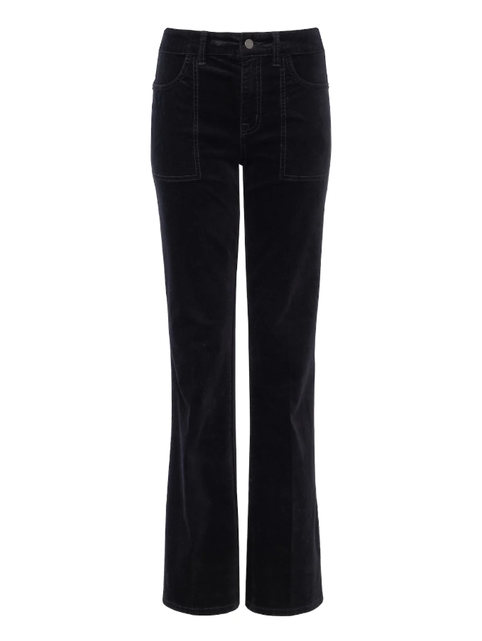 Play Date Velveteen Bootcut, Black