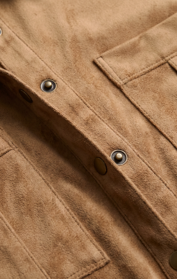 Leone Suede Mini Dress, Light Sand