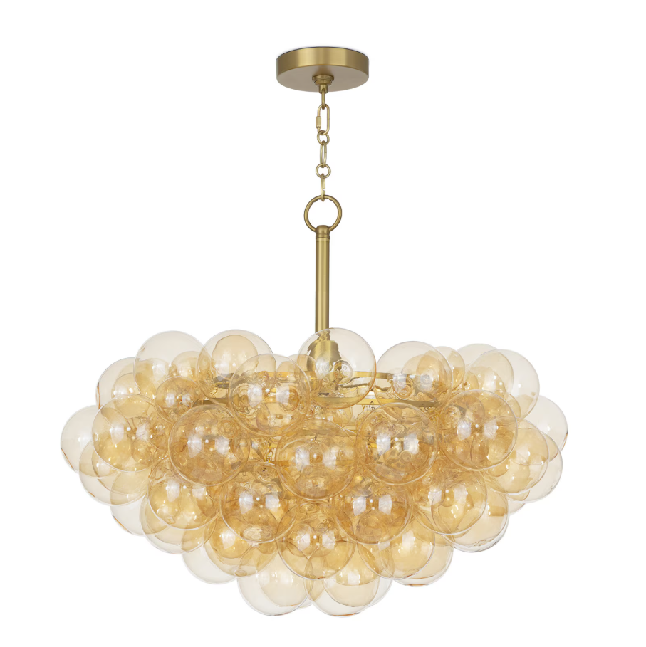 Bubbles Chandelier, Amber