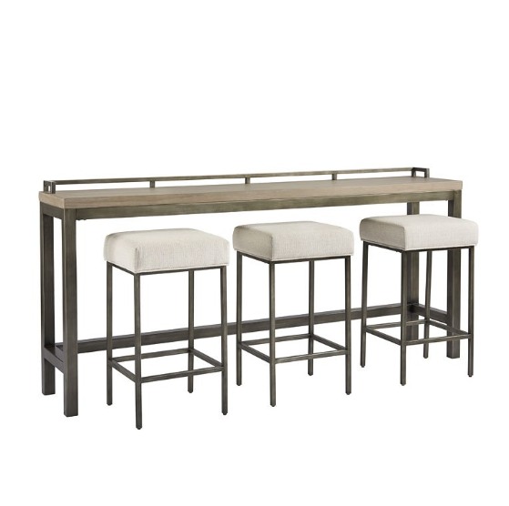 Mitchell Console Table w/ 3 Stools