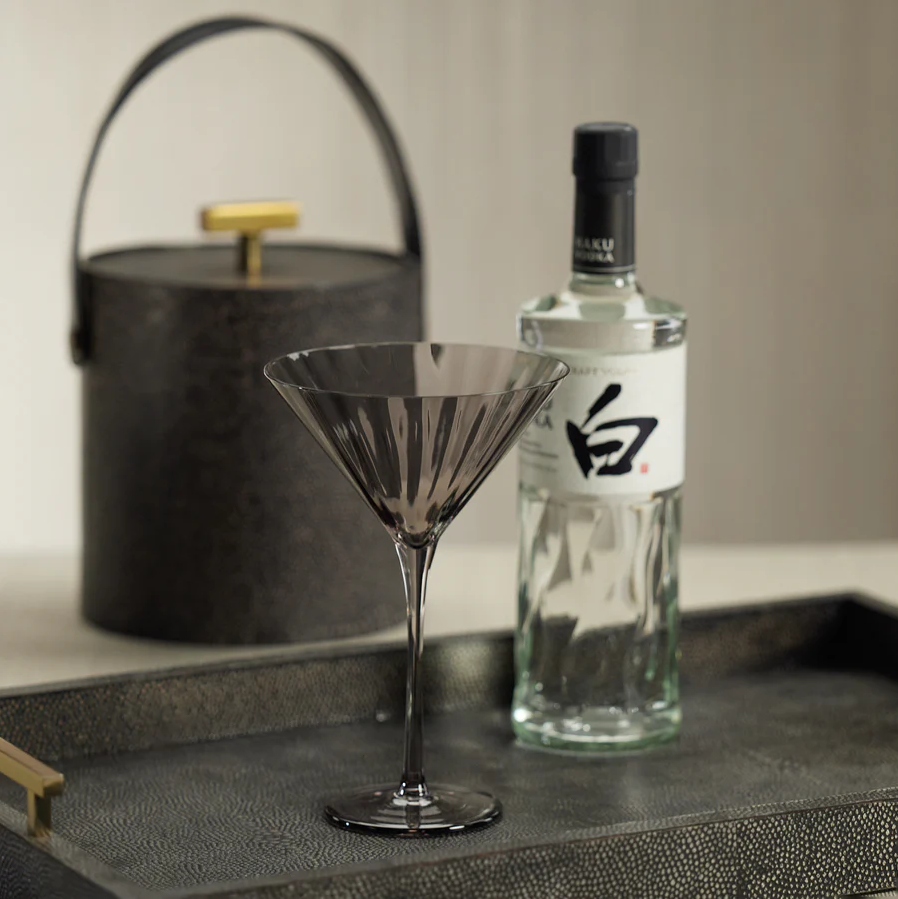 Madeleine Optic Martini Glass - 13 Hub Lane   |  Martini Glasses