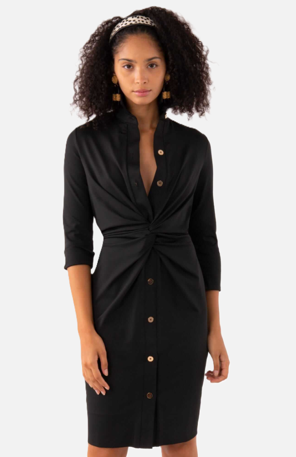 Twist & Shout Dress, Black - 13 Hub Lane   |  Mini Dresses