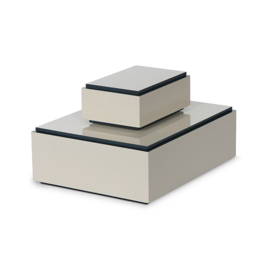 Balboa Bay Lacquered Decorative Box, Silk Linen - 13 Hub Lane   |  