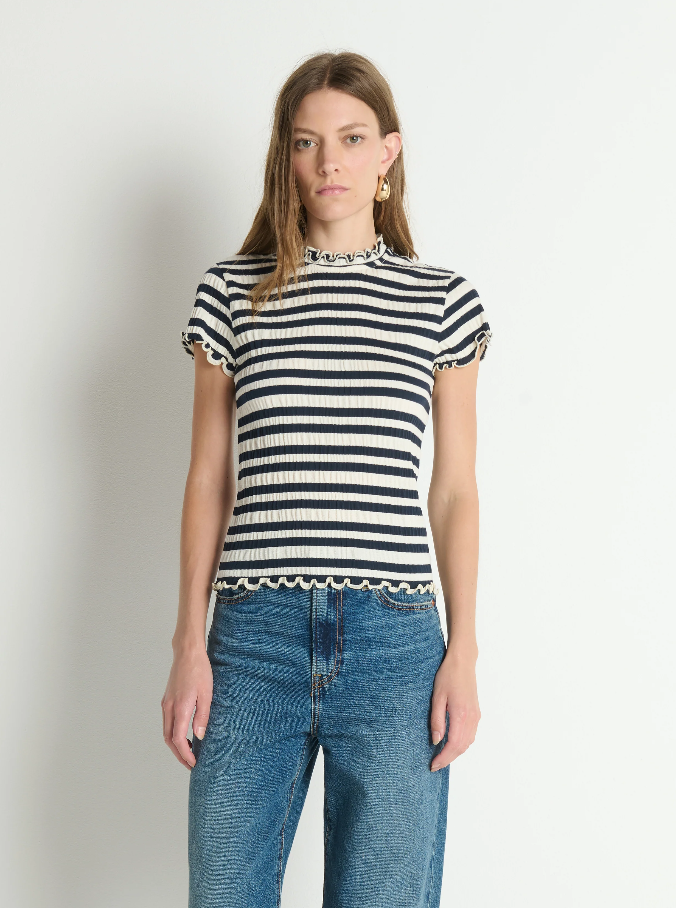 Nation LTD Natalia Top, Crinkle Stripe - 13 Hub Lane   |  