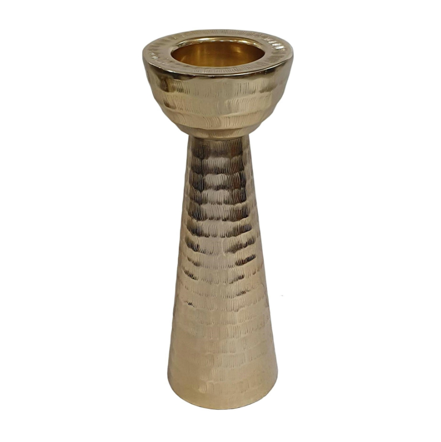 Handmade Gold Candle Holder - 13 Hub Lane   |  