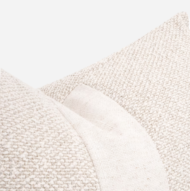 Split Decision Pillow, Cream