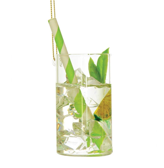 Glass Highball Cocktail Ornament - 13 Hub Lane   |  Cocktail Ornaments