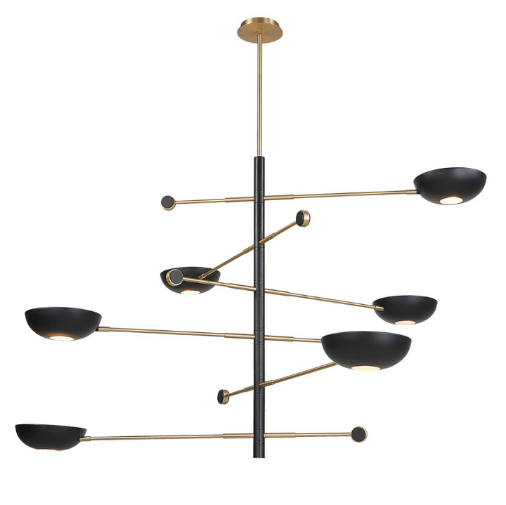 Swinger 6-Light Pendant, Black