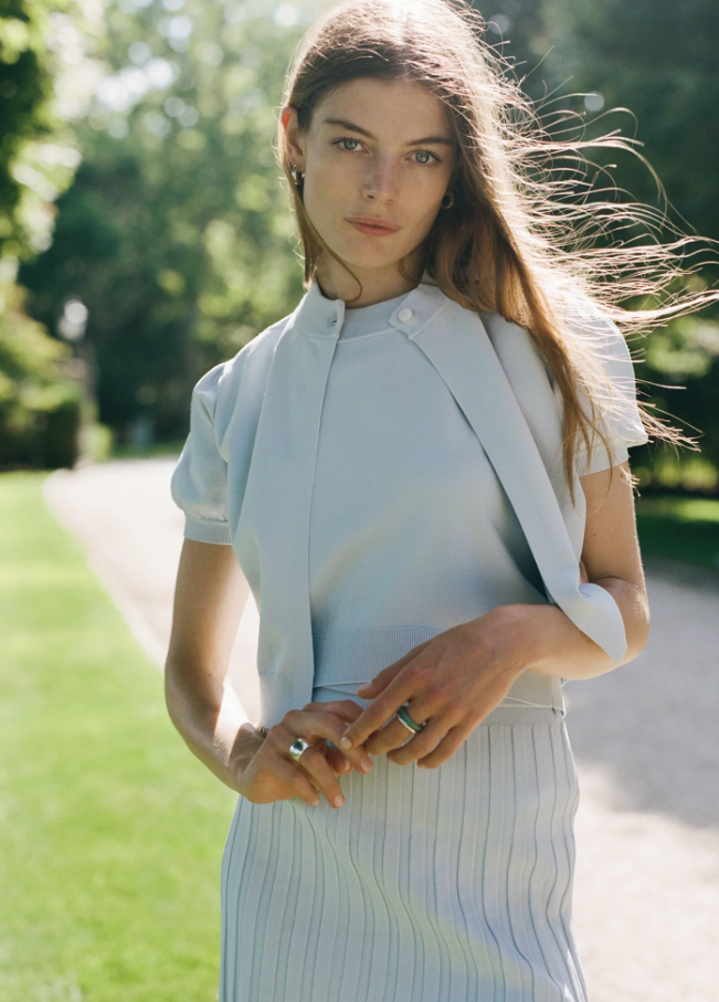 The Cecilia Cardigan, Sky Blue