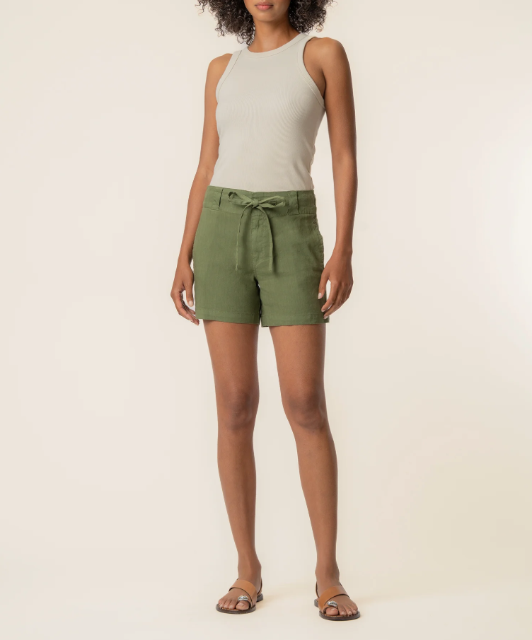 Kut From the Kloth Katie Linen High Rise Short, Dill