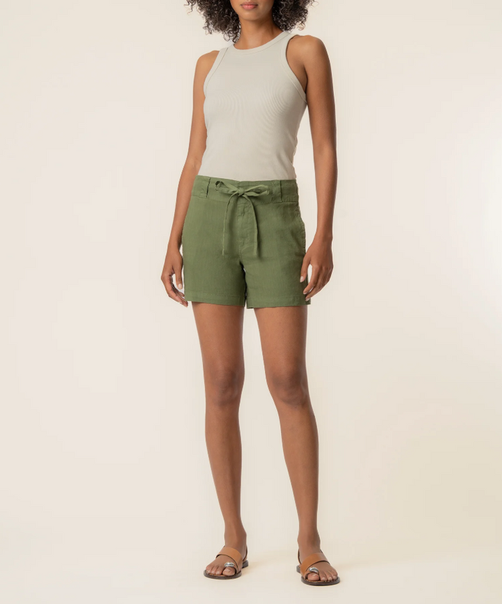 Kut From the Kloth Katie Linen High Rise Short, Dill