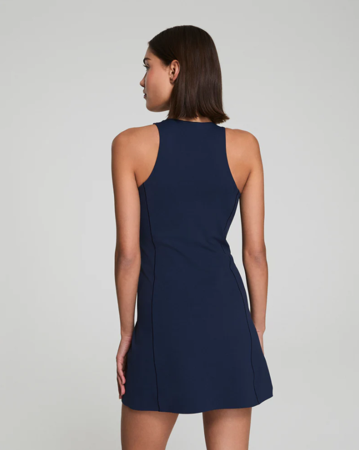 SPANXshape™ Get Moving Zip Front Dress, Timeless Navy - 13 Hub Lane   |  Mini Dresses