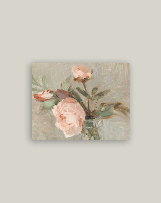 Light Pink Roses Antique Artist Board