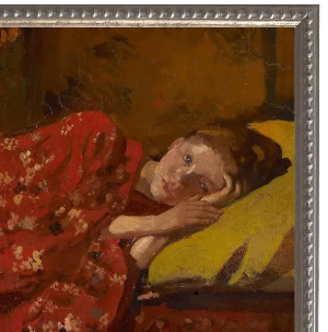 Girl in a Red Kimono