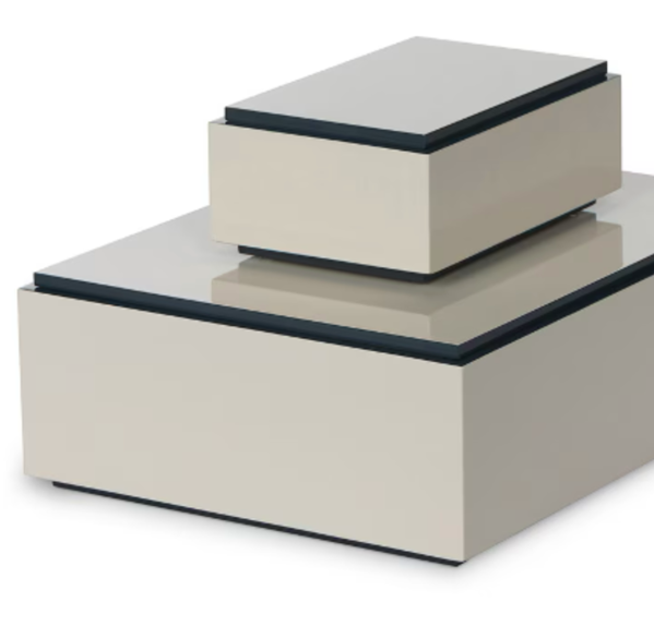 Balboa Bay Lacquered Decorative Box, Silk Linen - 13 Hub Lane   |  