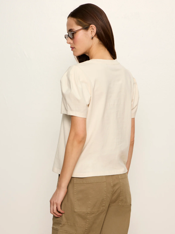 Pleated Tee, Collagen - 13 Hub Lane   |  Puff Sleeve Tees