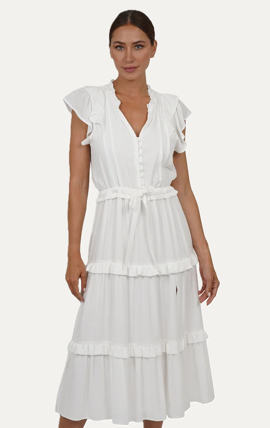 Love Token Tiered Midi Dress - 13 Hub Lane   |  