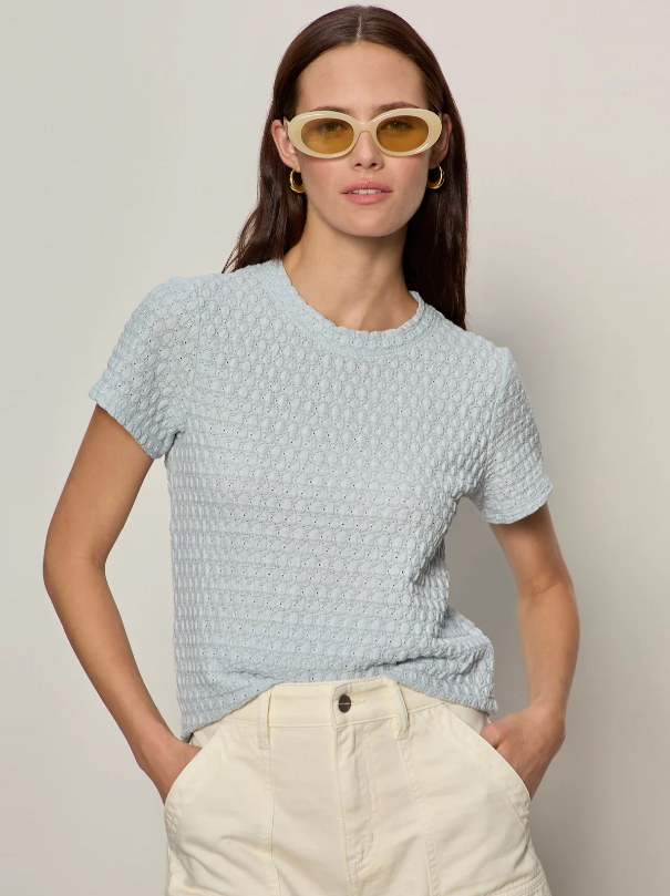 Pucker Up Perfect Tee, Blue Aura - 13 Hub Lane   |  