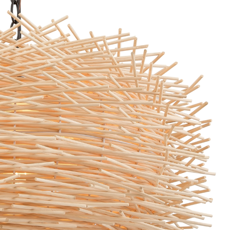 Bamboo Nest 3-Light Chandelier - Thumbnail 2