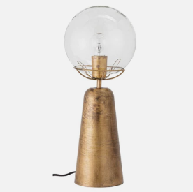 Metal Table Lamp with Glass Shade - 13 Hub Lane   |  