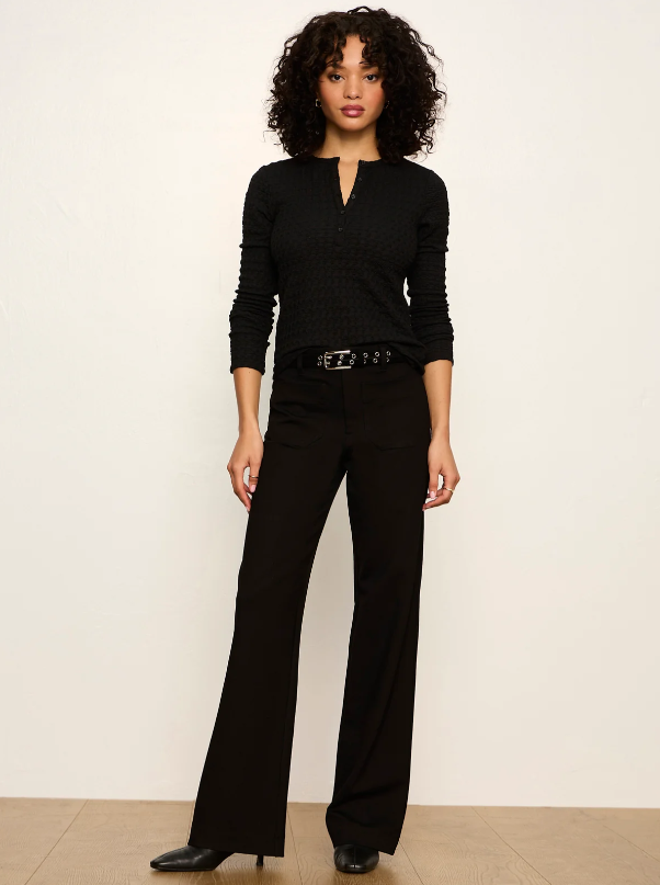 Marine Ponte Pants, Black