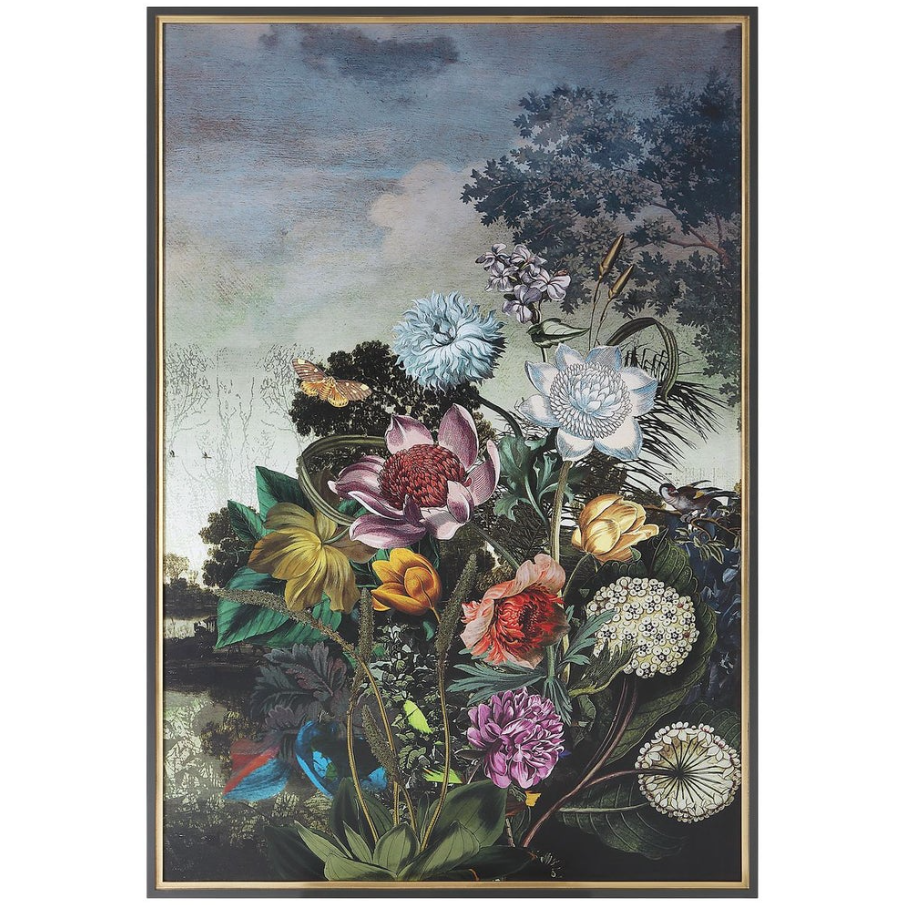 Tranquil Garden Fantasy Framed Print