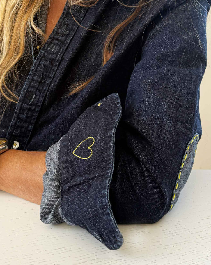 Keaton Denim Shirt, Dark Rinse