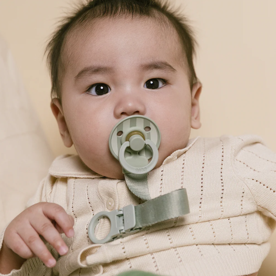 Colour Pacifier & Loop Clip Gift Set, Blush