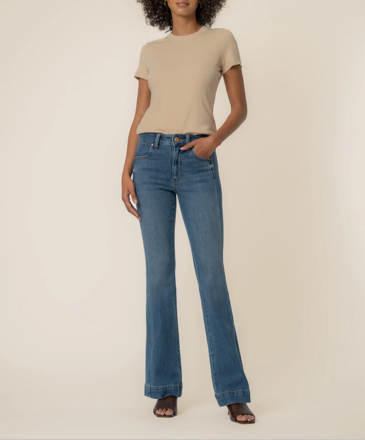 Kut From the Kloth Langley Rib Top, Sand - 13 Hub Lane   |  