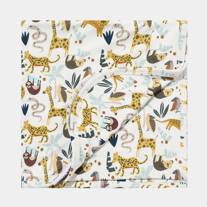 Jungle Friends Luxury Bamboo Blanket - 13 Hub Lane   |  