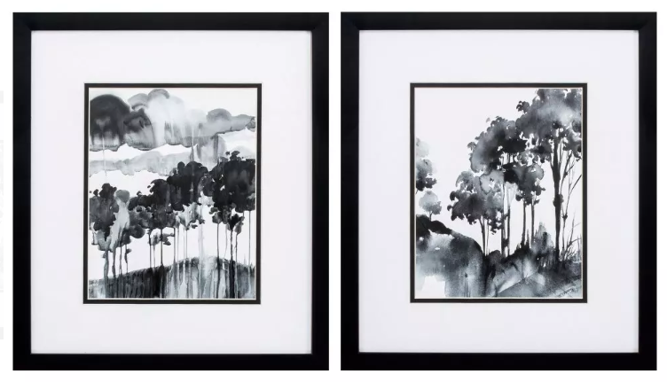 Ink Wash Trees - 13 Hub Lane   |  