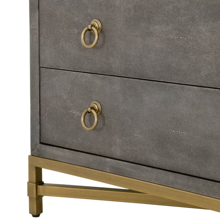 Strand Shagreen 3-Drawer Nightstand