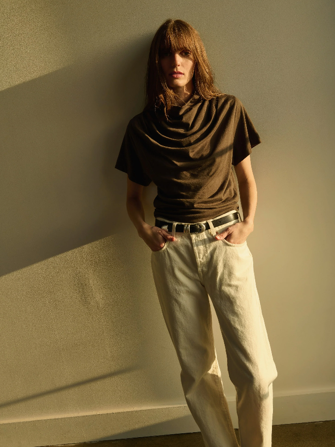 Nation LTD Daryl Cowlneck Tee, Espresso - 13 Hub Lane   |  Cowl Neck Tees