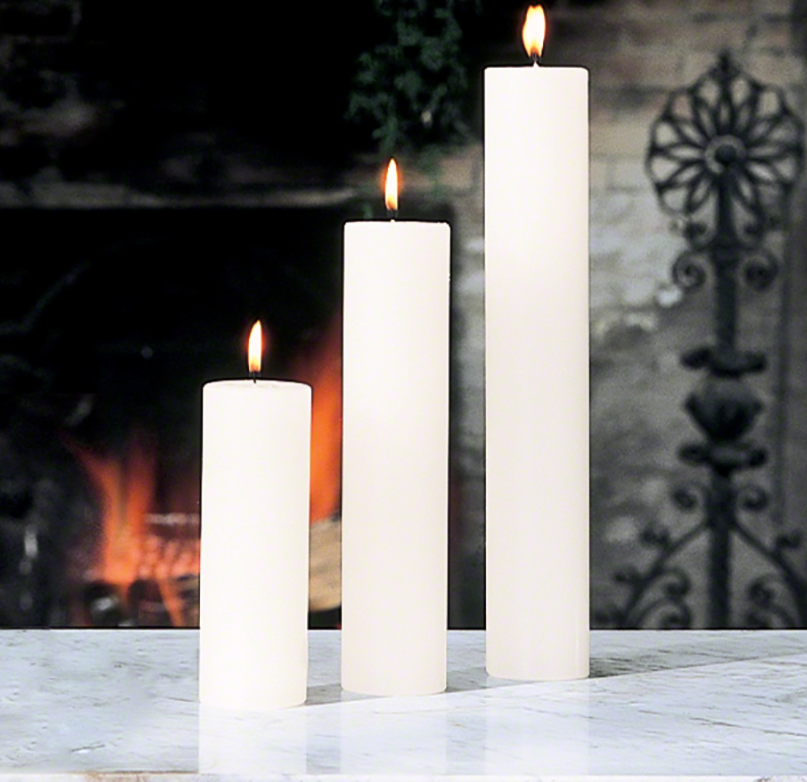 2"Dia. Unscented Pillar Candle - 13 Hub Lane   |  