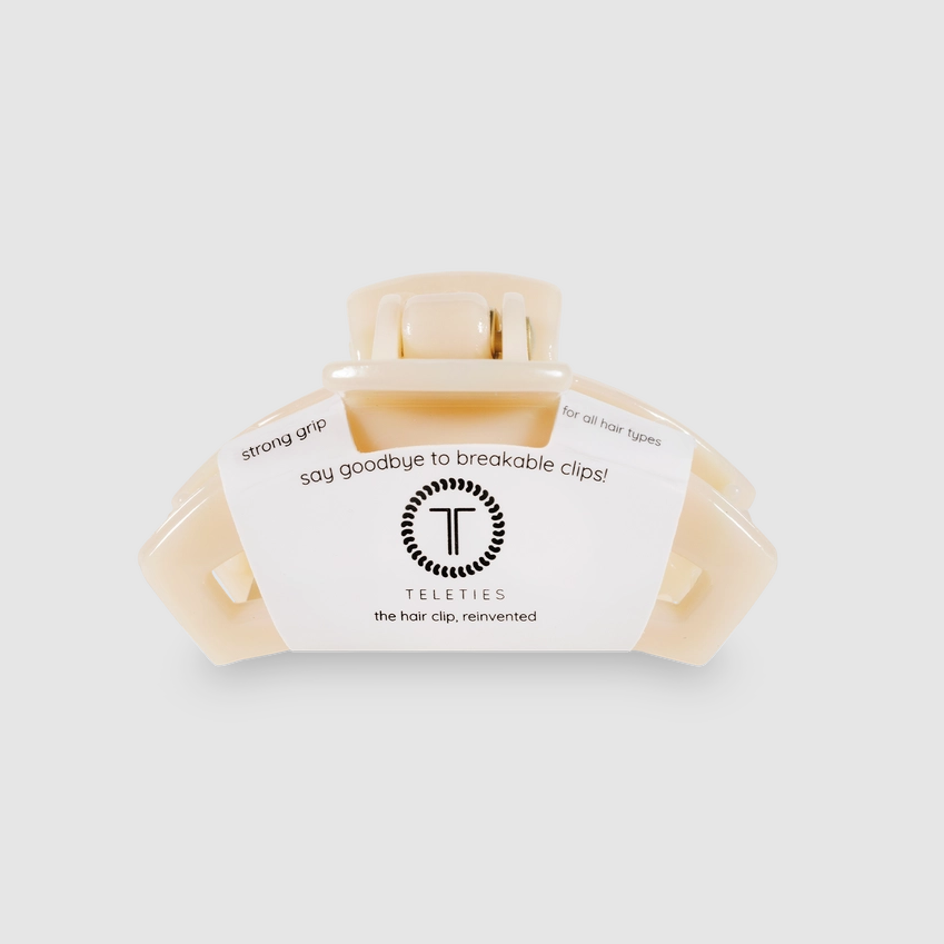 Open Hair Clip, Almond Beige - 13 Hub Lane   |  Claw Clips
