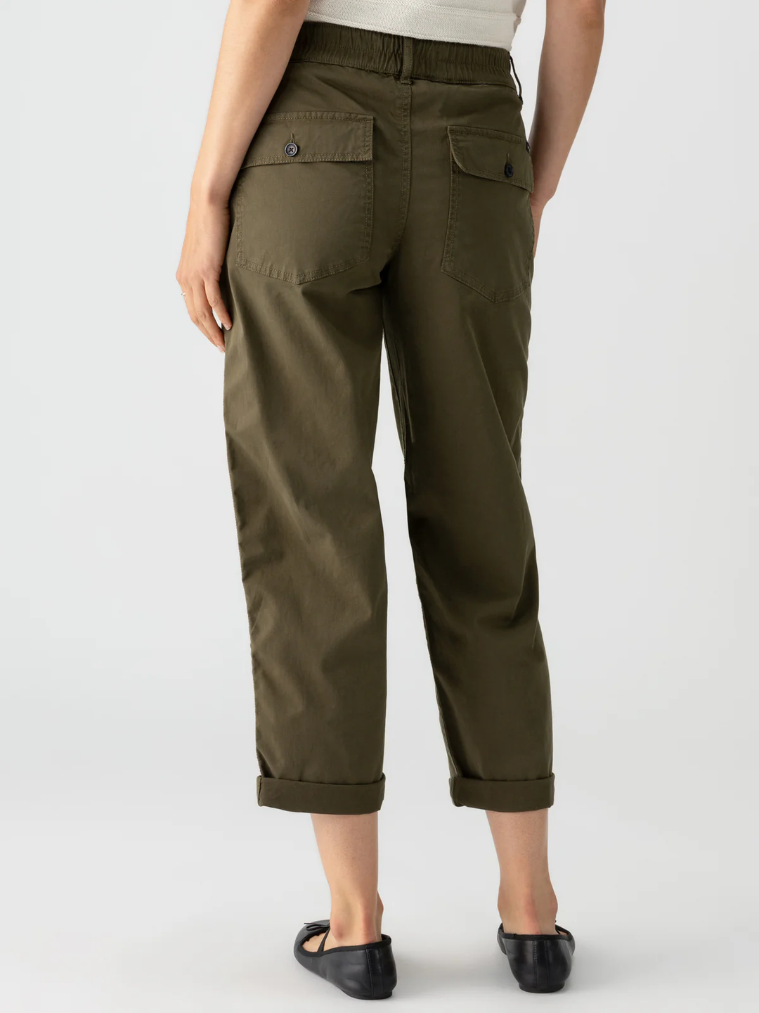 Cruiser Chino Semi-High Rise Pant, Burnt Olive