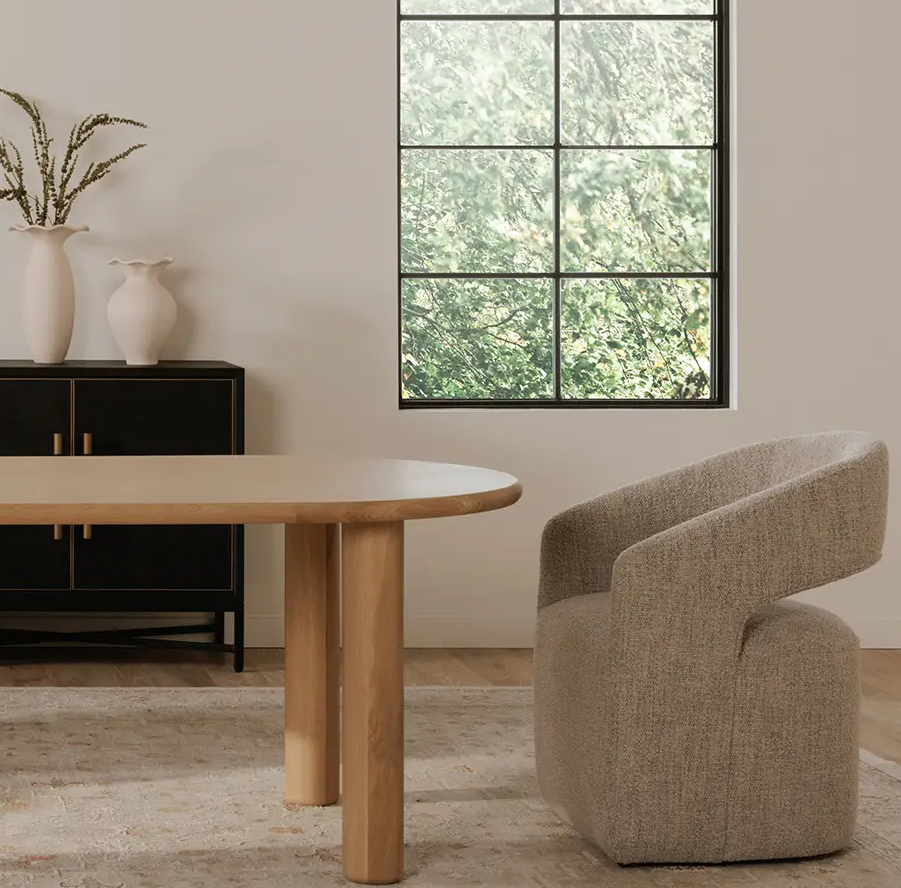 Barrow Rolling Dining Chair, Performance