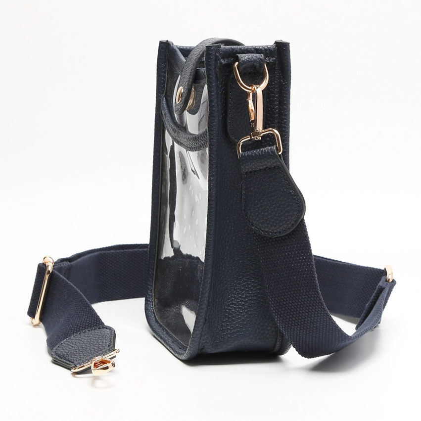 Transparent Crossbody Bag, Red - 13 Hub Lane   |  Clear Crossbodies