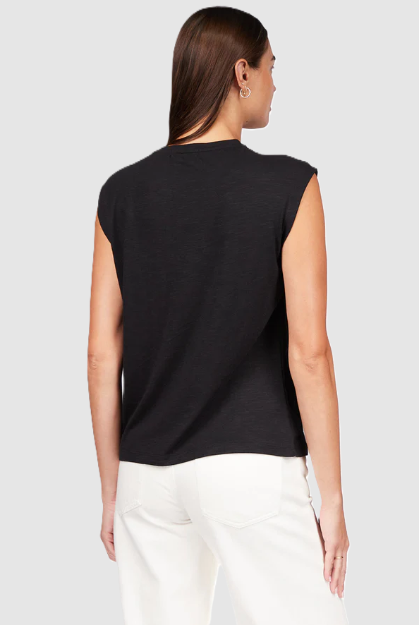 So Twisted Muscle Tee, Black - 13 Hub Lane   |  Cap Sleeve Tees