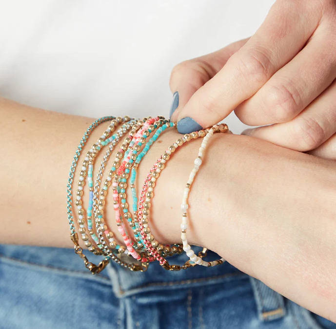 enewton Hope Unwritten Bracelet - Blue Metallic - 13 Hub Lane   |  Beaded Bracelets