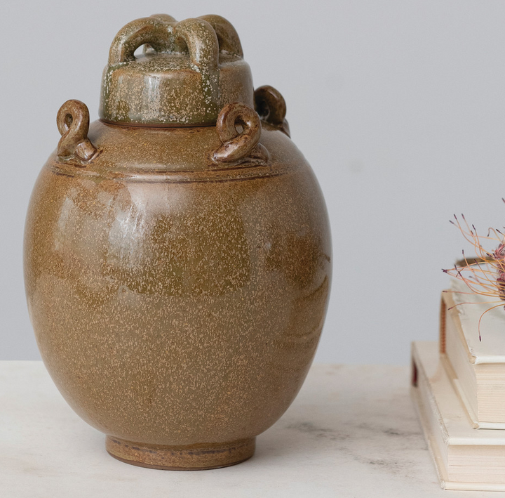 Decorative Stoneware Cachepot - 13 Hub Lane   |  