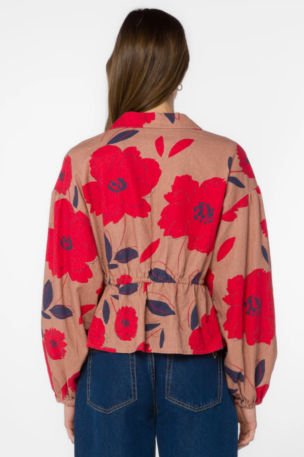 Emmalyn Top, Oversized Desert Floral - 13 Hub Lane   |  Peasant Tops