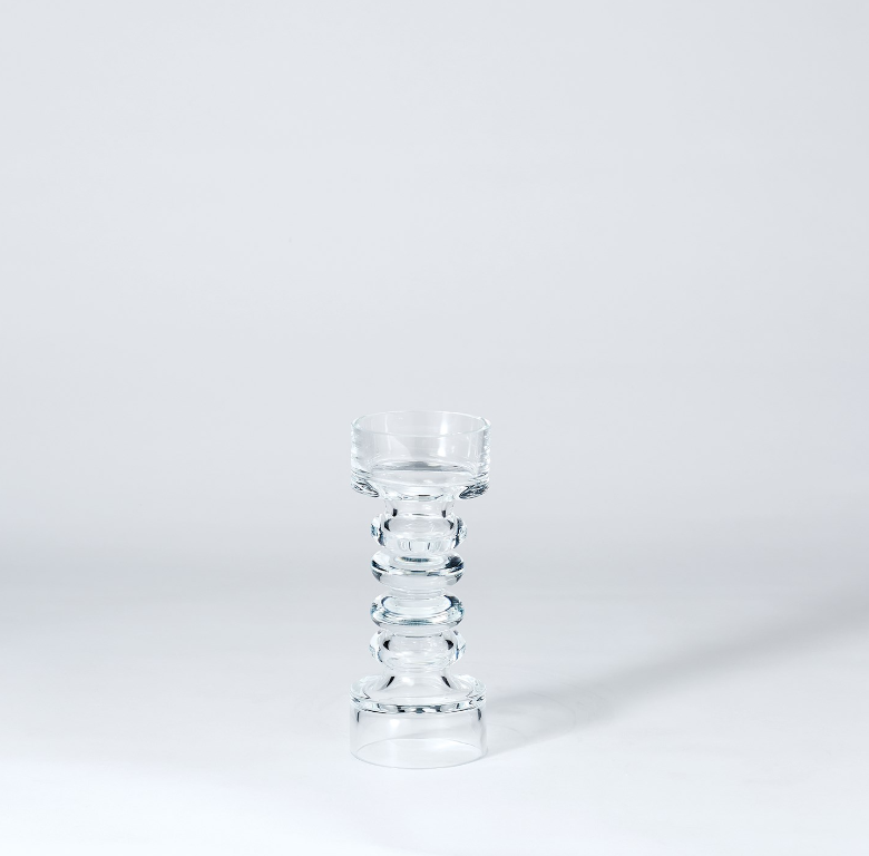 Glass Ribbed Candleholder/Vase - 13 Hub Lane   |  