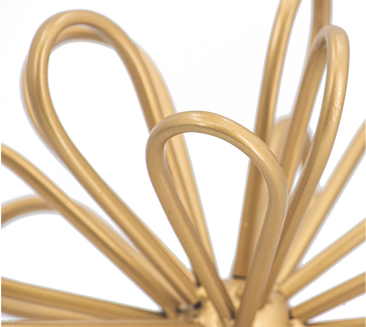 Gold Spherical Flower Statuary - 13 Hub Lane   |  
