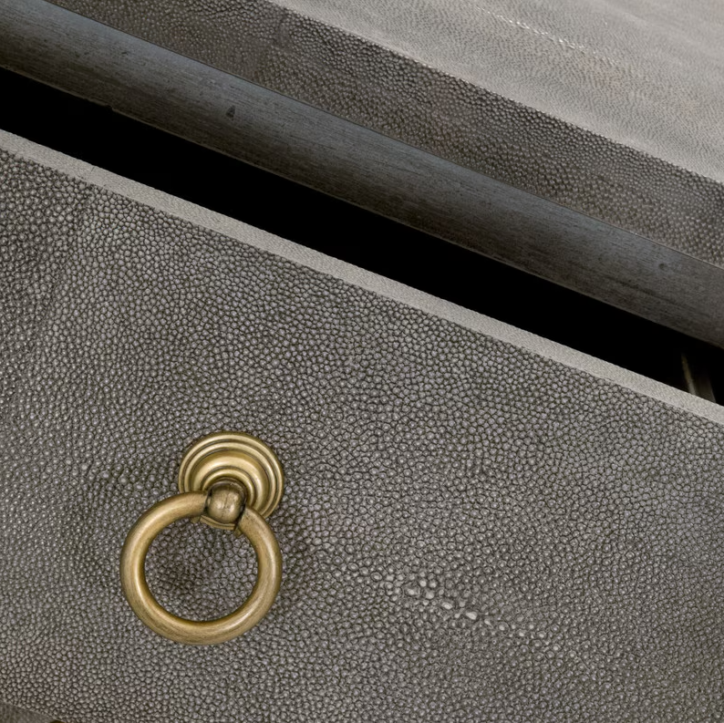 Strand Shagreen 3-Drawer Nightstand
