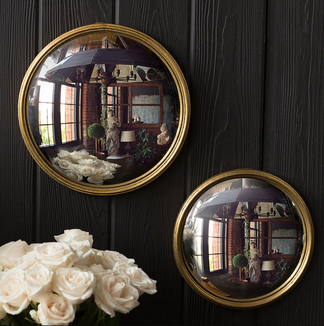 Bull Convex Mirror - 13 Hub Lane   |  Round Wall Mirrors