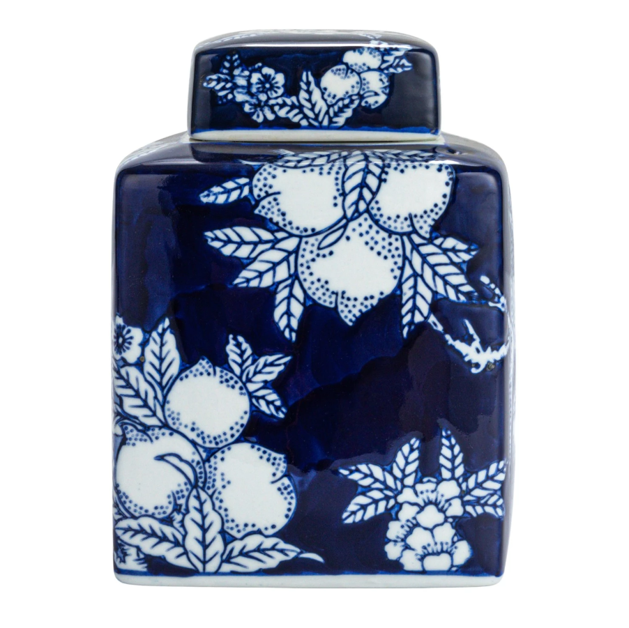 Ceramic Ginger Jar w/ Birds & Flowers - Thumbnail 2