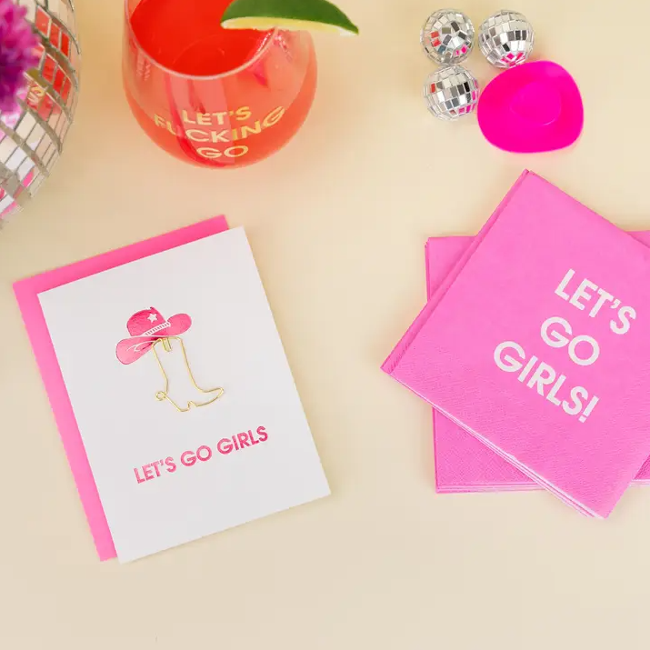 Let's Go Girls - Cocktail Napkins - 13 Hub Lane   |  Cocktail Napkins