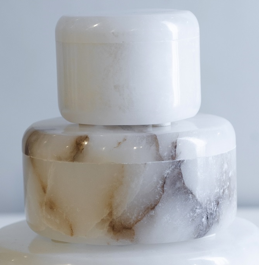 Round Alabaster Box - 13 Hub Lane   |  
