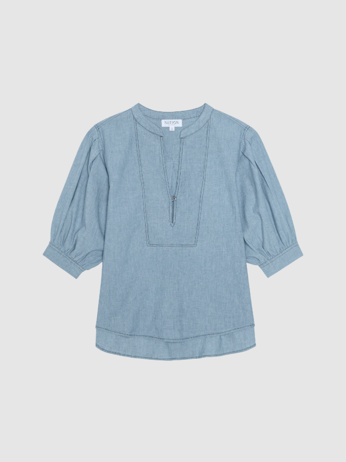 Nation LTD Emmett Top, Chambray - 13 Hub Lane   |  